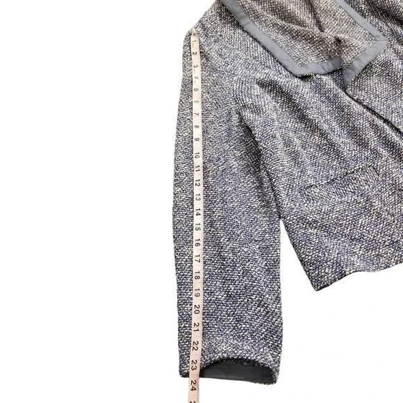 Talbots Open Cardigan Sweater Women's Size 1XP Blue Cotton Long Sleeves Pockets - Picture 9 of 11